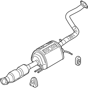 Kia 28600B2700 Center Muffler Assembly