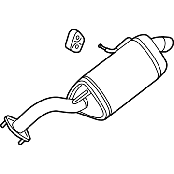 Kia 28710B2700 Rear Muffler Assembly