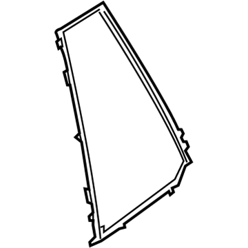BMW 51-70-3-332-863 Frame For Fixed Side Window, Left