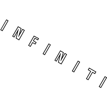Infiniti 84895-JK600 Trunk Lid Emblem