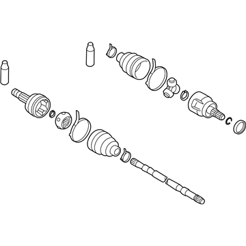 Nissan 39600-1AA0B Shaft Assy-Rear Drive