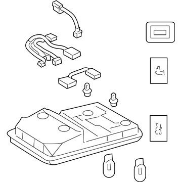 Toyota 81260-35490-B0 Overhead Console