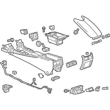 GM 23307137 Console Assembly