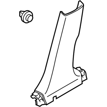 Infiniti 76916-4GA0A Garnish-Center Pillar, Lower LH