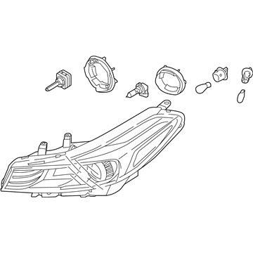 Kia 92102B0731 Lamp Assembly-Head, Rh