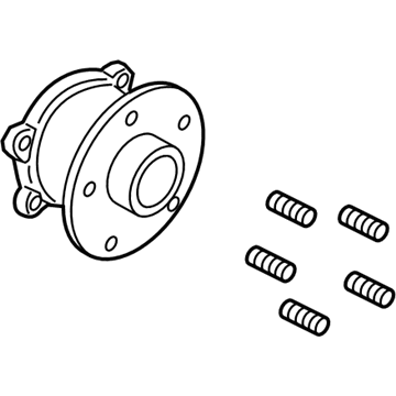 Ford CV6Z-1104-G Hub & Bearing Assembly