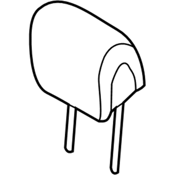 Hyundai 88700-4Z010-R3X Headrest Assembly-Front Seat