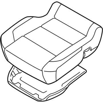 Nissan 87300-ZQ00B Cushion Assembly - Front Seat