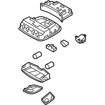 Hyundai 92810-4R000-YDA Overhead Console Lamp Assembly