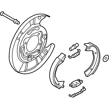 Kia 582503N600 Brake Assembly-Parking R