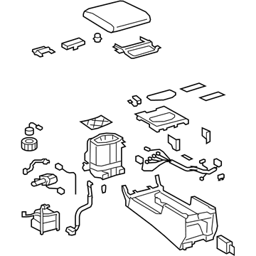 Toyota 88520-60361-C0 Console Assembly