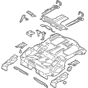 Ford FV6Z-5811215-B Rear Floor Pan