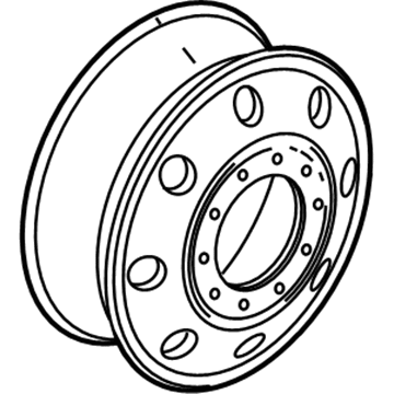 Ford 9C3Z-1007-D Wheel, Steel