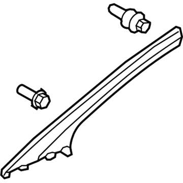 Honda 84101-SVA-A02ZC Garnish Assy., R. FR. Pillar *YR327L* (PEARL IVORY)
