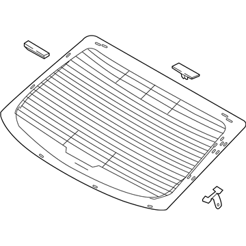 Hyundai 87110-F2020 Glass Assembly-Rear Window
