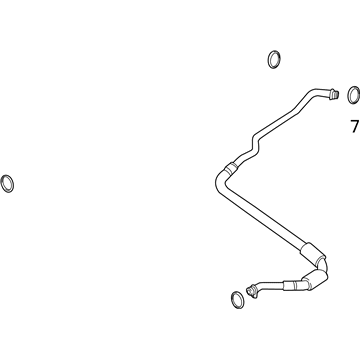 BMW 17-22-2-284-261 Engine Oil Cooler Pipe, Flow