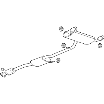 GM 22878825 Muffler & Pipe