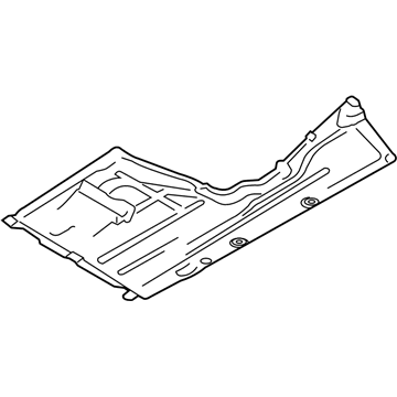 BMW 51-75-7-241-831 Underbody Panelling, Middle Left