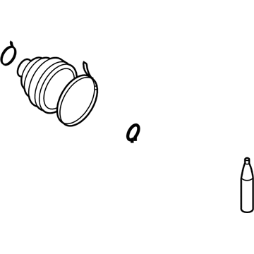 Nissan C974A-EW60H Repair Kit - Dust Boot, Inner