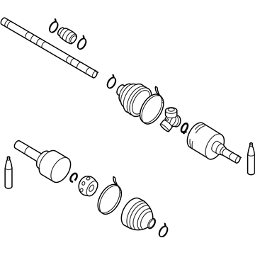 Nissan 39100-EE32B Shaft Assembly-Front Drive RH