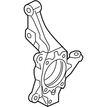 Hyundai 51716-D3100 Knuckle-Front Axle, RH