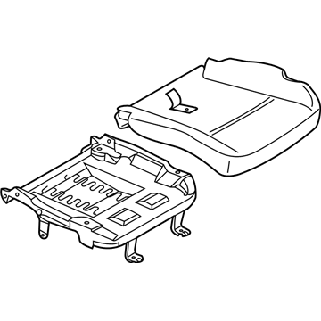 Infiniti 873A2-CL70A Cushion & ADJUSTER Assembly-Front, R