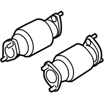 Hyundai 28950-3CAG0 Catalytic Converter Assembly, Left