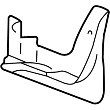 Hyundai 86832-38000 Front Wheel Mud Guard Assembly, Right
