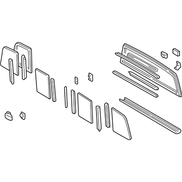 Toyota 64810-04010 Back Glass