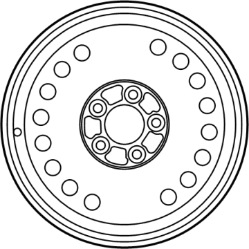 Hyundai 52910-C2910 16 Spare Rim Wheel