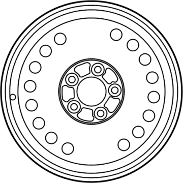 Kia 52910C2910 Wheel Assembly-Temporary