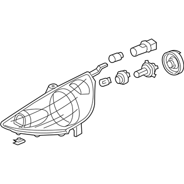 Honda 33100-TK6-A51 Headlight Assembly, Passenger Side