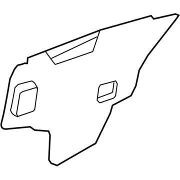 Nissan 82861-7FR0A Screen-Sealing, Rear Door