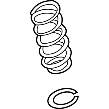 Nissan 55020-3Y002 Spring-Rear Suspension