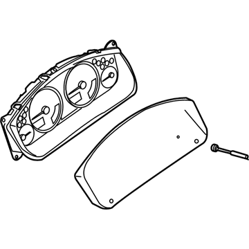 Nissan 24810-ZS44D Instrument Cluster Speedometer