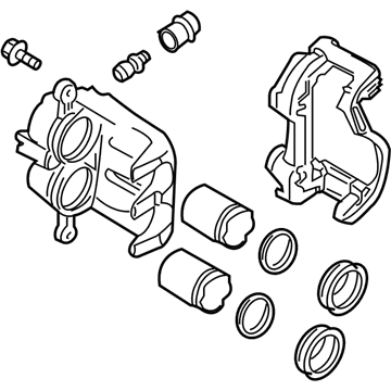 Nissan 41011-ZS60A CALIPER Assembly-Front LH, W/O Pads Or SHIMS