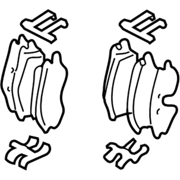 Hyundai 58302-26A00 Rear Disc Brake Pad Kit