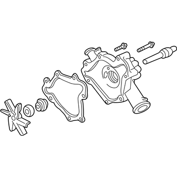 Mopar 53021018AB Engine Water Pump Front