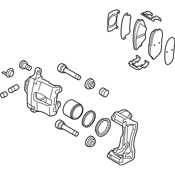 Hyundai 58110-C2100 Brake Assembly-Front, LH