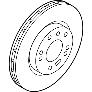 Kia 517124C000 Disc-Front Wheel Brake