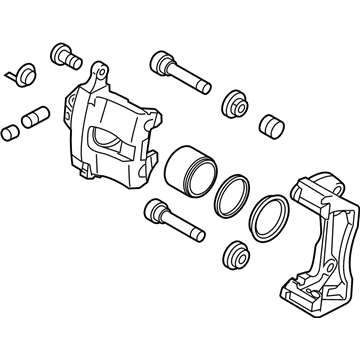 Kia 58180D4A10 Front Brake Caliper Kit