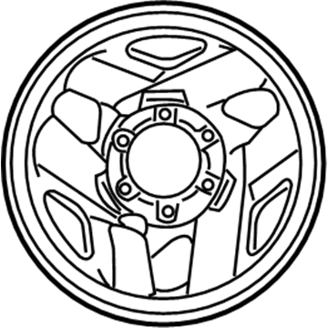 Toyota 42601-04200 Wheel, Disc