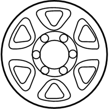 Toyota 42611-60150 Wheel, Steel