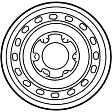 Toyota 42601-04170 Wheel, Spare