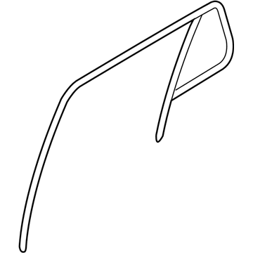 Hyundai 83531-3M000 Run Assembly-Rear Door Window Glass LH