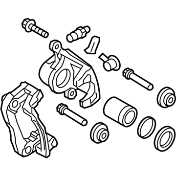 Hyundai 58310-3NA00 Caliper Kit-Rear Brake, LH