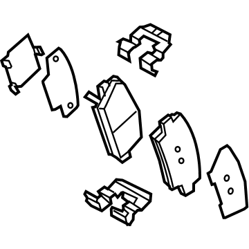 Kia 583023NA00 Pad Kit-Rear Disc Brake