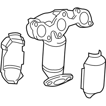 Lexus 17140-20050 Exhaust Manifold Sub-Assembly, Right