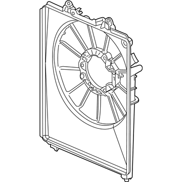 Acura 38615-5YF-A01 Shroud Complete , Aircon