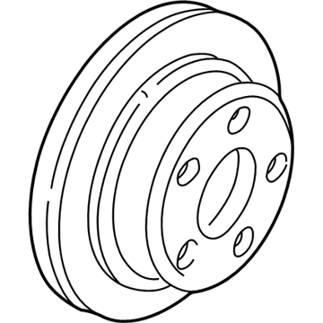 GM 19195720 Rotor Asm, Rear Brake